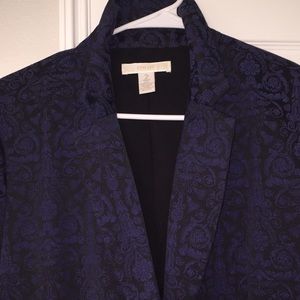 Chico’s Black and Blue Blazer Barely Worn